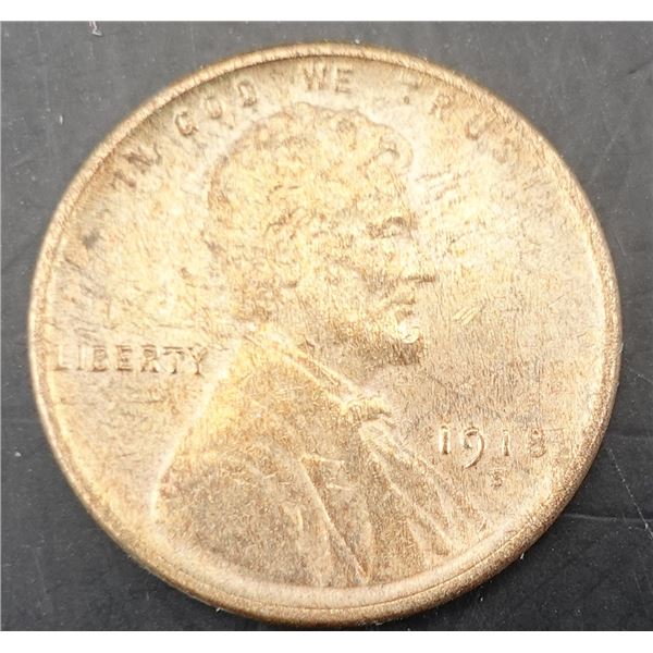 1918-S Wheat Cent