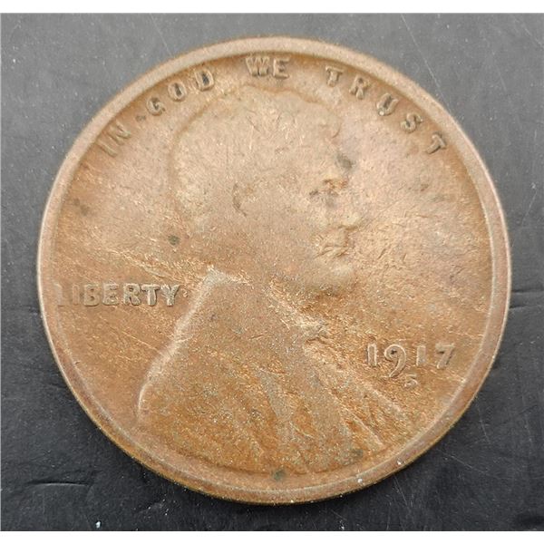 1917-S Wheat Cent