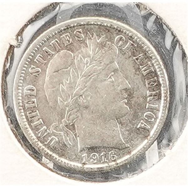 1916-S Barber Dime