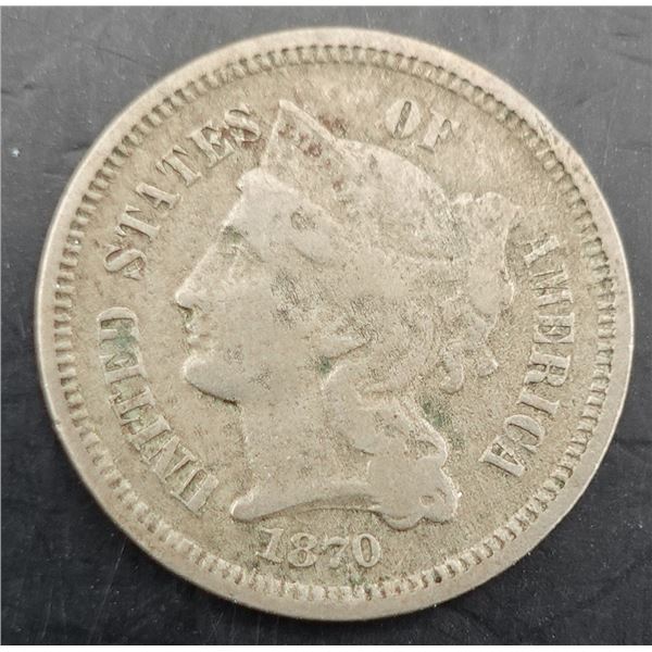 1870 3 Cent Piece