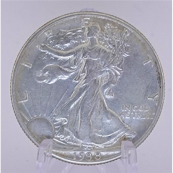 1938-D Walking Liberty Half Dollar