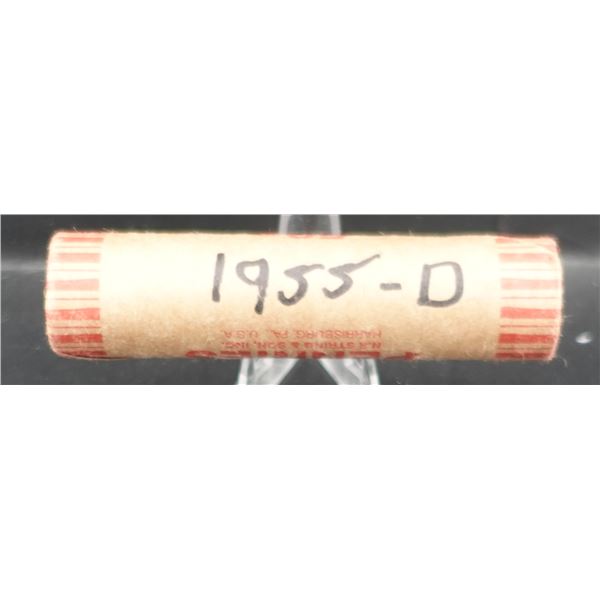 Roll of 1955-D Wheat Cents