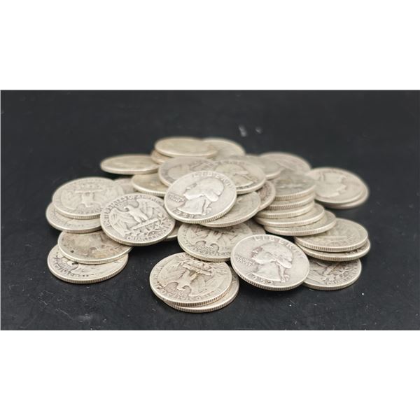 40 Mixed Date Washington Silver Quarters