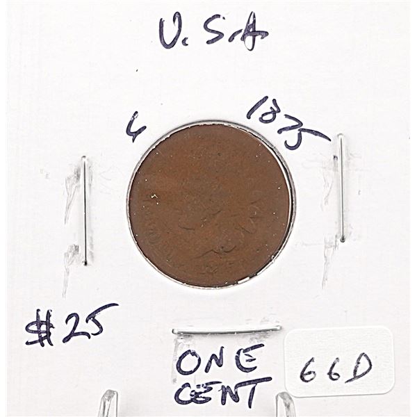 1875 Indian Head Cent