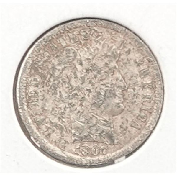 1907-D Barber Dime