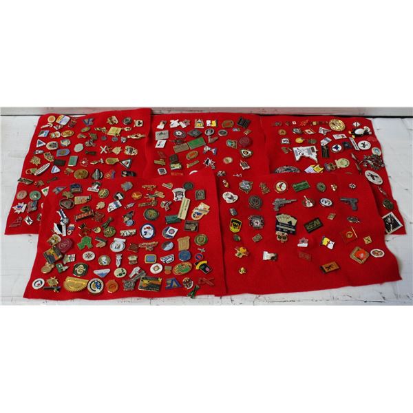 LARGE COLLECTION OF LAPEL PINS