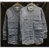 Image 1 : NEW LOT OF 2 LONG SLEEVE DENAM SHIRT SIZE LARGE