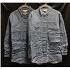 Image 1 : NEW LOT OF 2 LONG SLEEVE DENAM SHIRT SIZE MED