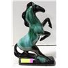 Image 1 : BLUE MOUNTAIN POTTERY REARING HORSE 12" X 8"