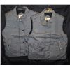 Image 1 : NEW LOT OF 2 BLACK/WHITE CHEVERED UNDERLAYER VEST