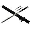Image 1 : NEW STAINLESS STEEL SWORD AND THROWING KNIFE SET