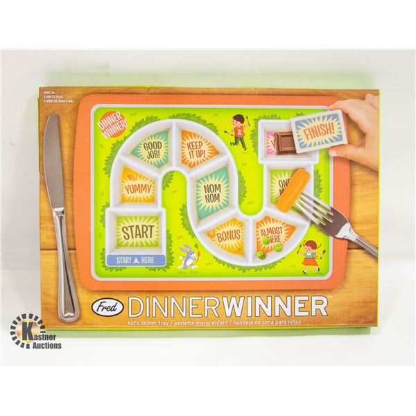 NEW FRED DINNER WINNER KIDS DINNER TRAY
