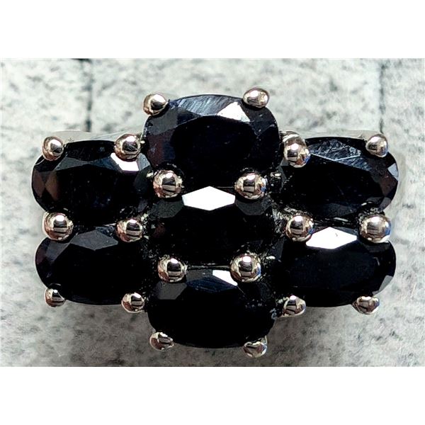 BZ2096-62J SILVER 5.95G SAPPHIRE 3.2CT RING