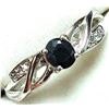 Image 1 : BZ2096-51J SILVER 3.45G SAPPHIRE 0.4CT RING