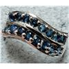 Image 1 : BZ2096-65J SILVER 3.51G SAPPHIRE 0.5CT RING