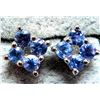 BZ2096-69J SILVER TANZANITE 0.5CT EARRINGS