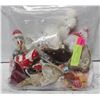 BAG OF ASSORTED VINTAGE CHRISTMAS ORNAMENTS