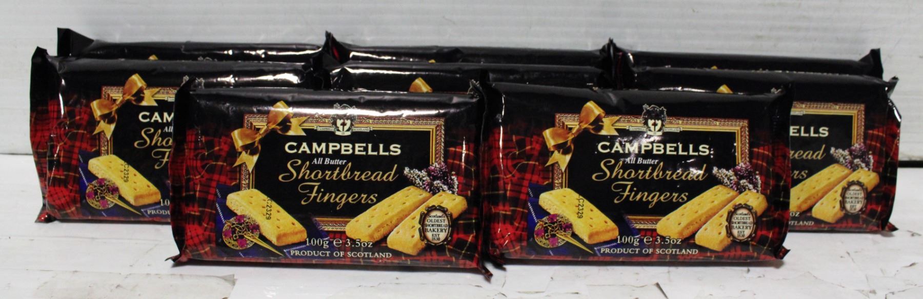 EIGHT PACKS OF CAMPBELL SCOTTISH SHORTBREAD