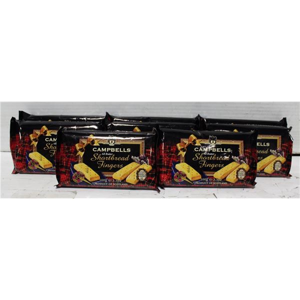 EIGHT PACKS OF CAMPBELL SCOTTISH SHORTBREAD