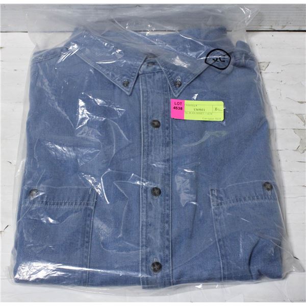 MENS XL JEAN SHIRT - NEW