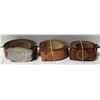 Image 1 : 3 ADULT LEATHER VINTAGE BELTS & WESTERN BUCKLE