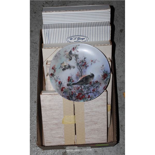 6 BRADFORD EXCHANGE COLLECTOR PLATES (BIRDS)