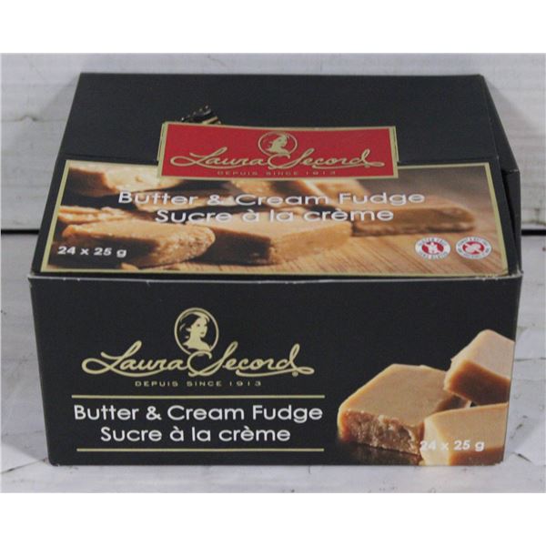 ONE BOX OF LAURA SECORD, BUTTER, AND CREAM FUDGE
