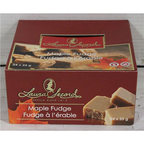ONE BOX OF LAURA SECORD MAPLE FUDGE