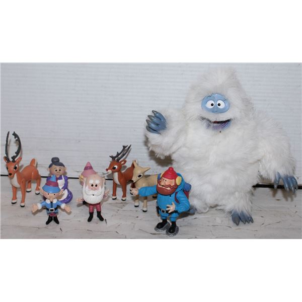 9 PCS RUDOLPH FIGURES