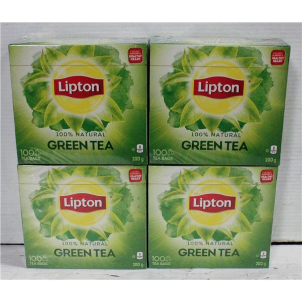 LIPTON GREEN TEA 4 BOXES, BB DATE, MARCH 2025