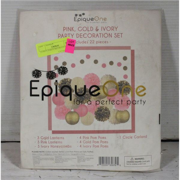 22 PIECE PARTY DECORATION SET