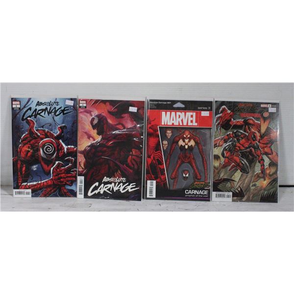 ABSOLUTE CARNAGE #1 VARIANTS COMICS