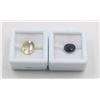 Image 1 : #102-BLUE SAPPHIRE 3.25CT & CITRINE 3.91 CT