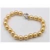 Image 1 : #118-SEA SHELL PEARL BRACELET 8MM/7.5"