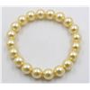 Image 1 : #114-SEA SHELL PEARL BRACELET 10MM/7.5"
