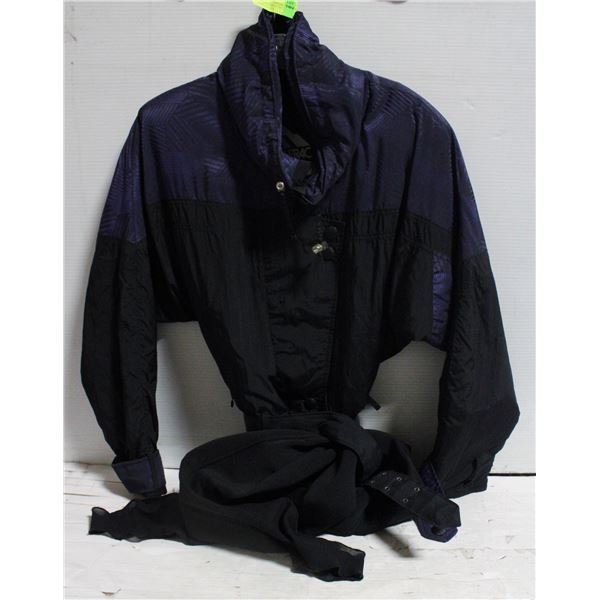 WOMAN’S SERAC SIZE 8 SKI SUIT PURPLE/BLACK