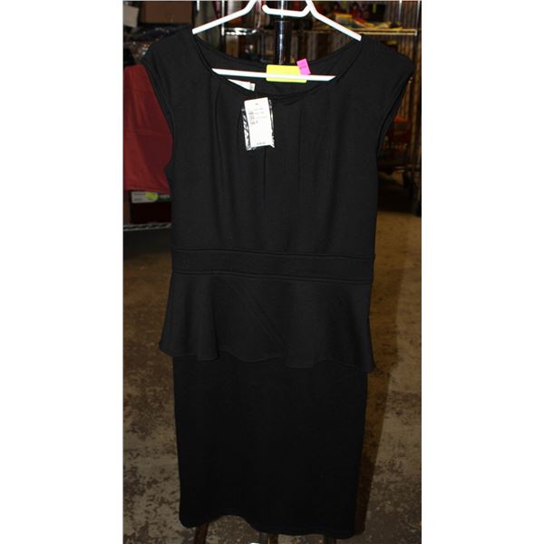 NEW BLACK DRESS, LADIES SZ MED, BY RICKIS, W.