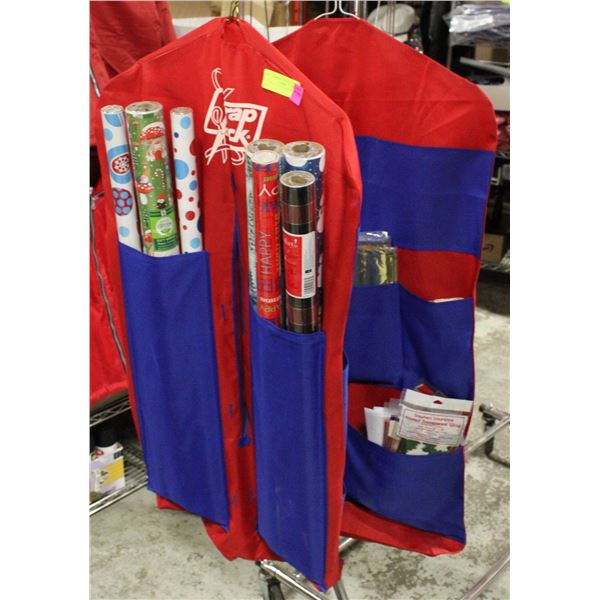 HANGING WRAP PACK WITH NEW PAPER & TISSUE