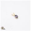 Image 1 : #2012-14 KT YELLOW GOLD 6 X 4 MM GENUINE IOLITE