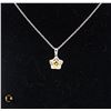 Image 1 : #2013-DIAMOND SET IN CENTER OF PENDANT WITH 925