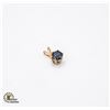 Image 1 : #2011-6.0 MM ROUND CUT DARK BLUE SAPPHIRE SET IN