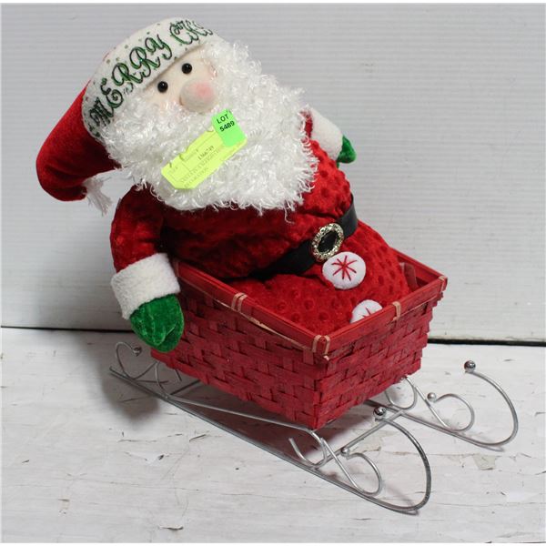 SANTA IN A SLEIGH CHRISTMAS DECORATION