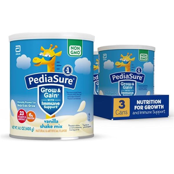 NEW 400G PEDIASURE VANILLA SHAKE MIX