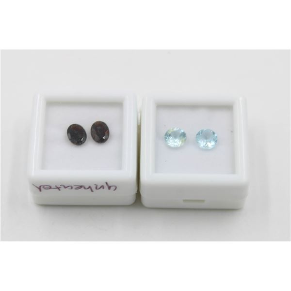 #108-BROWN TOURMALINE 1.70CT & TOPAZ 1.95 CT