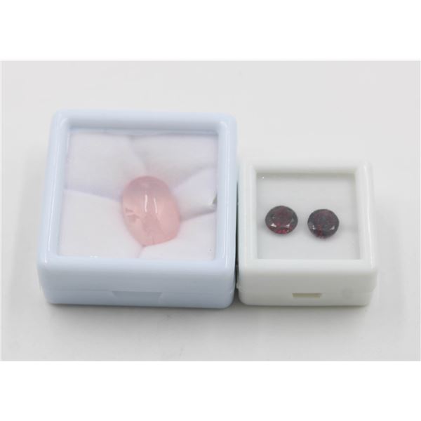 #84-NATURAL RED GARNET 3.05 CT &