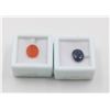 Image 1 : #100-BLUE SAPPHIRE 4.40CT & ORANG CAMELIAN 2.60CT