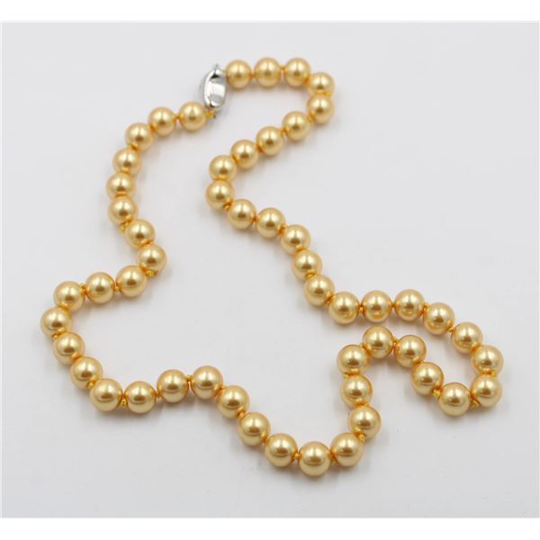 #120-SEA SHELL PEARL NECKLACE  8MM/18"