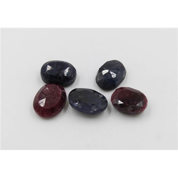 #36-BLUE SAPPHIRE & RUBY  GEMSTONES 102.45 CT