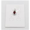 Image 1 : #201-NATURAL RED GARNET & CZ PENDANT