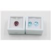 Image 1 : #192-NATURAL GARNET 2.75CT& BLUE TOPAZ 3.15CT